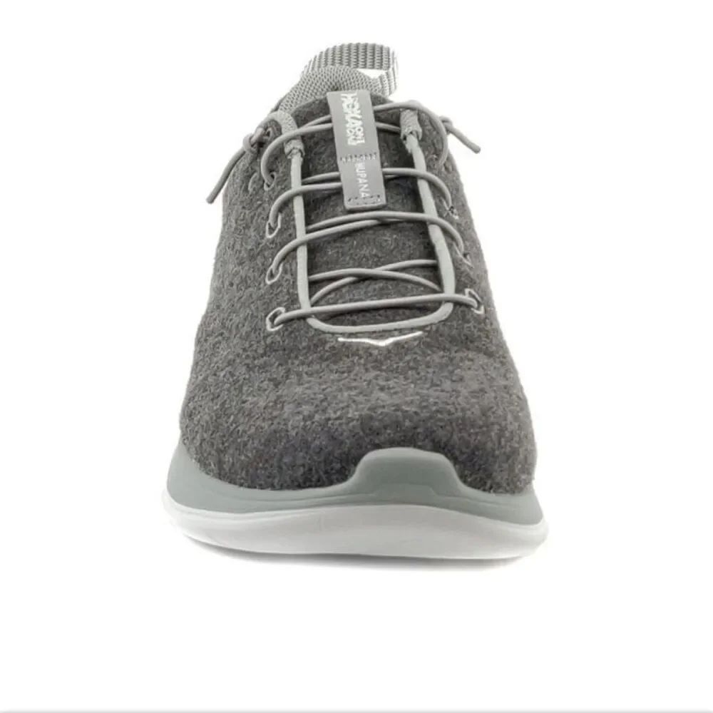 ✨HOKA ONE ONE - HUPANA FLOW WOOL DARK SHADOW SZ 9 SNEAKERS✨ - Picture 3 of 9